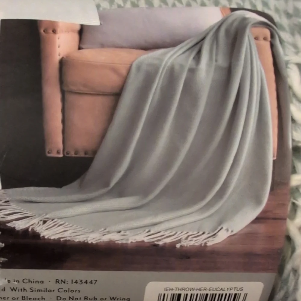 herringbone cozy throw
